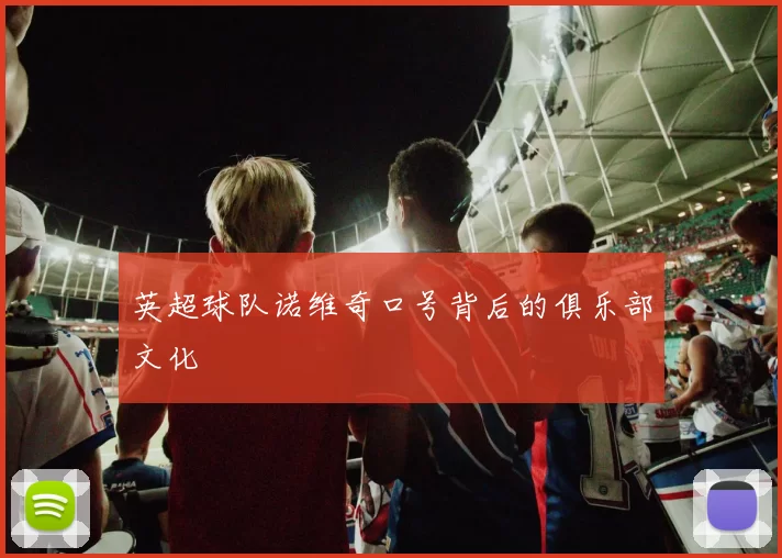 英超球队诺维奇口号背后的俱乐部文化